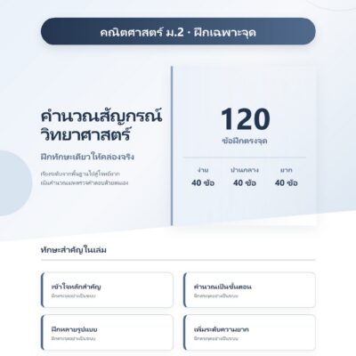 ม.2 คำนวณสัญกรณ์วิทยาศาสตร์