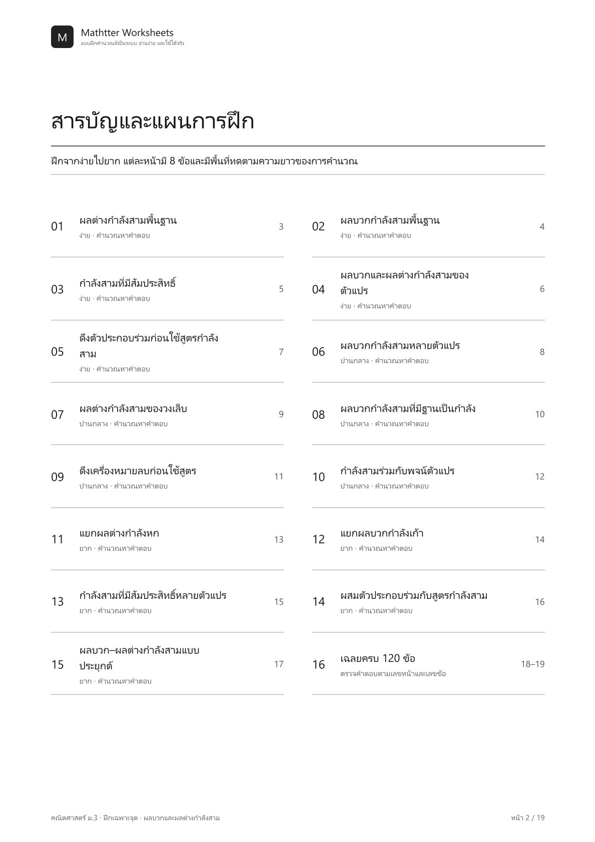 ม.3 ผลบวกและผลต่างกำลังสาม - Image 2